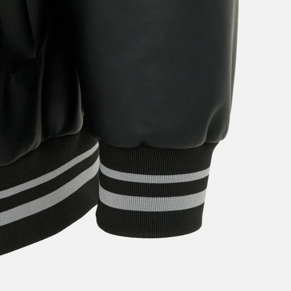 Baseball PU Jacket Mens