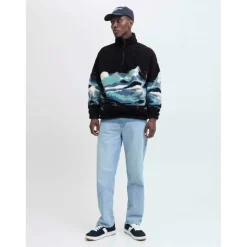 Bear Mountain Teddy Fleece Half Zip Top Mens