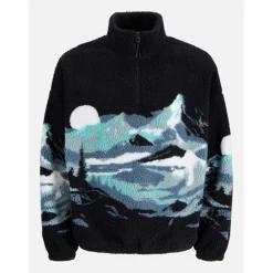 Bear Mountain Teddy Fleece Half Zip Top Mens