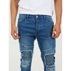Blue Biker Jean