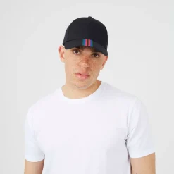 Cap with Contrast Stripe Detail