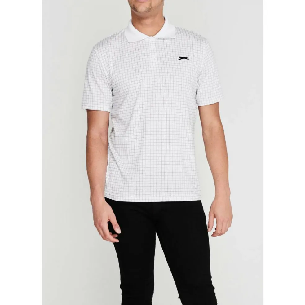 Check Golf Polo Mens