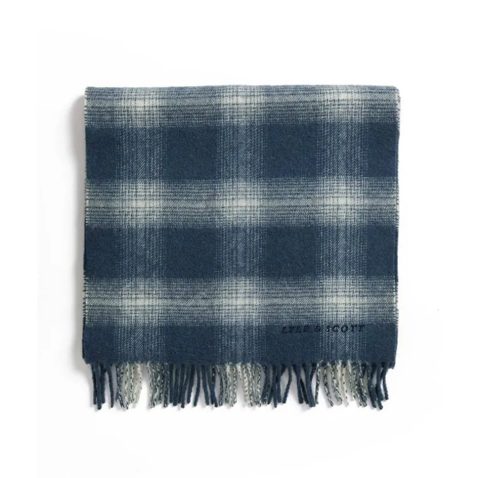 Check Lambswool Scarf