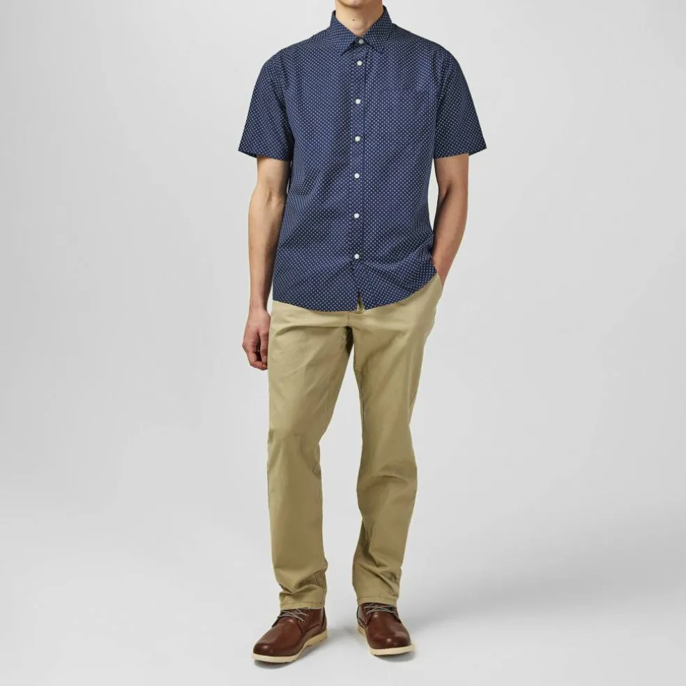 Classic Short Sleeve Poplin Shirt Mens