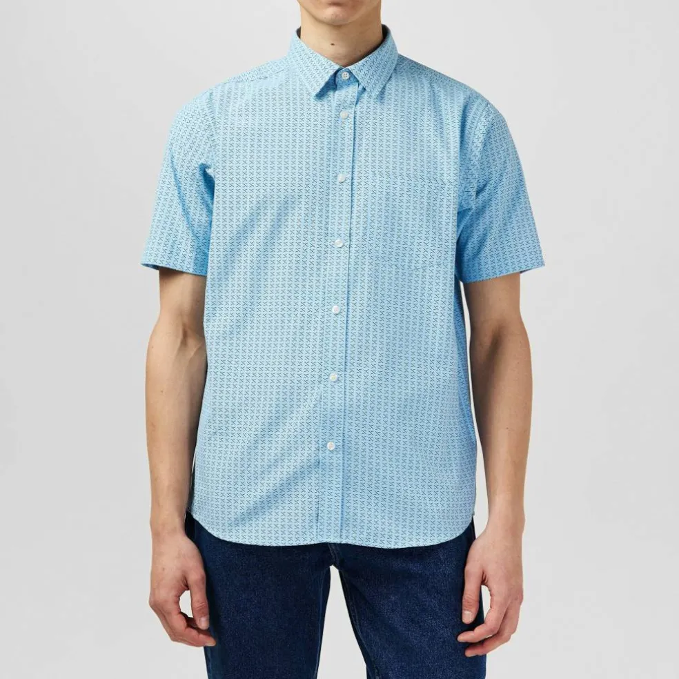 Classic Short Sleeve Poplin Shirt Mens