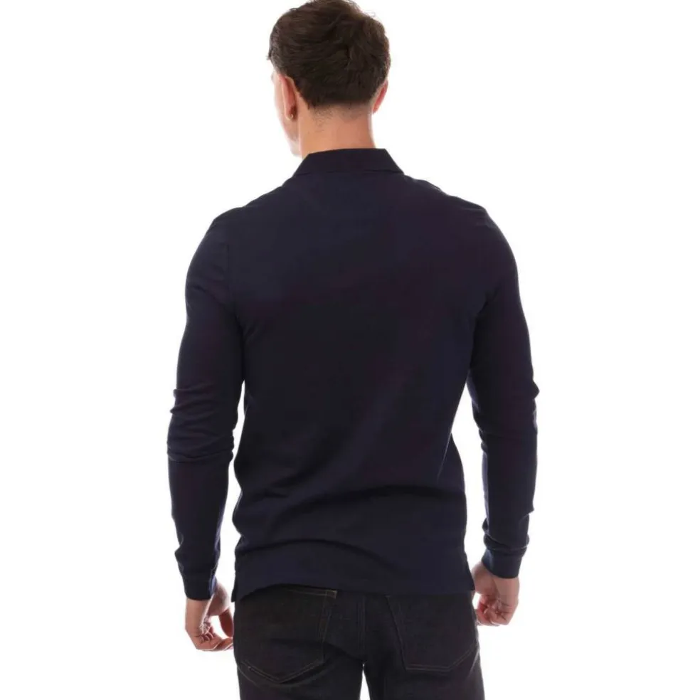 Co-Ordinate Print Long Sleeve Polo Shirt