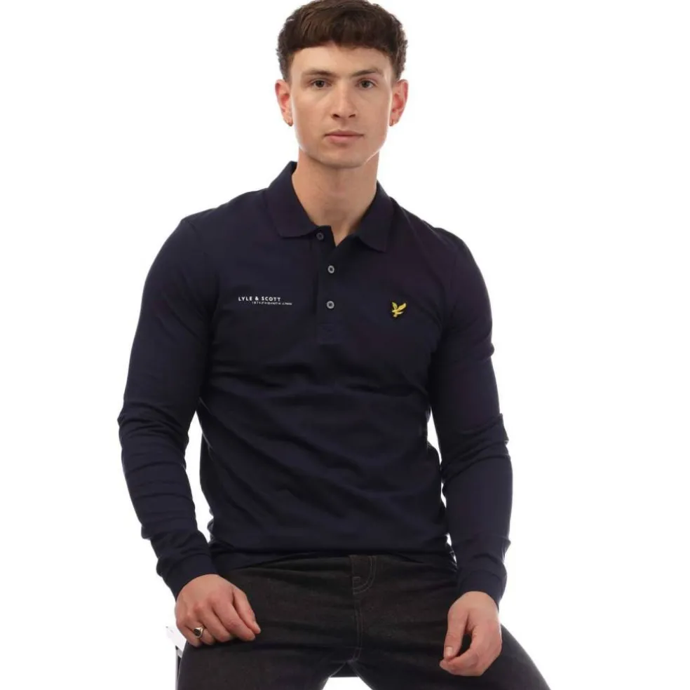 Co-Ordinate Print Long Sleeve Polo Shirt
