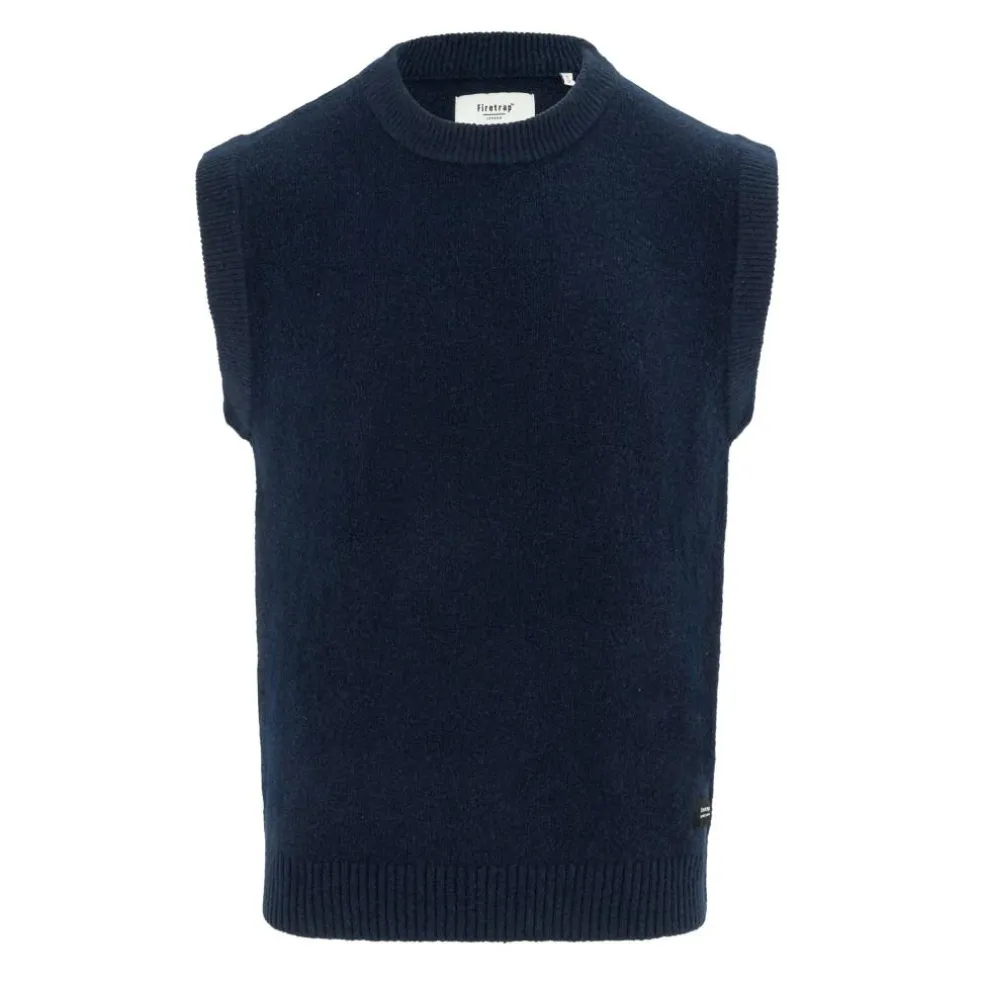 Crew Neck Sleeveless Sweater Vest Men