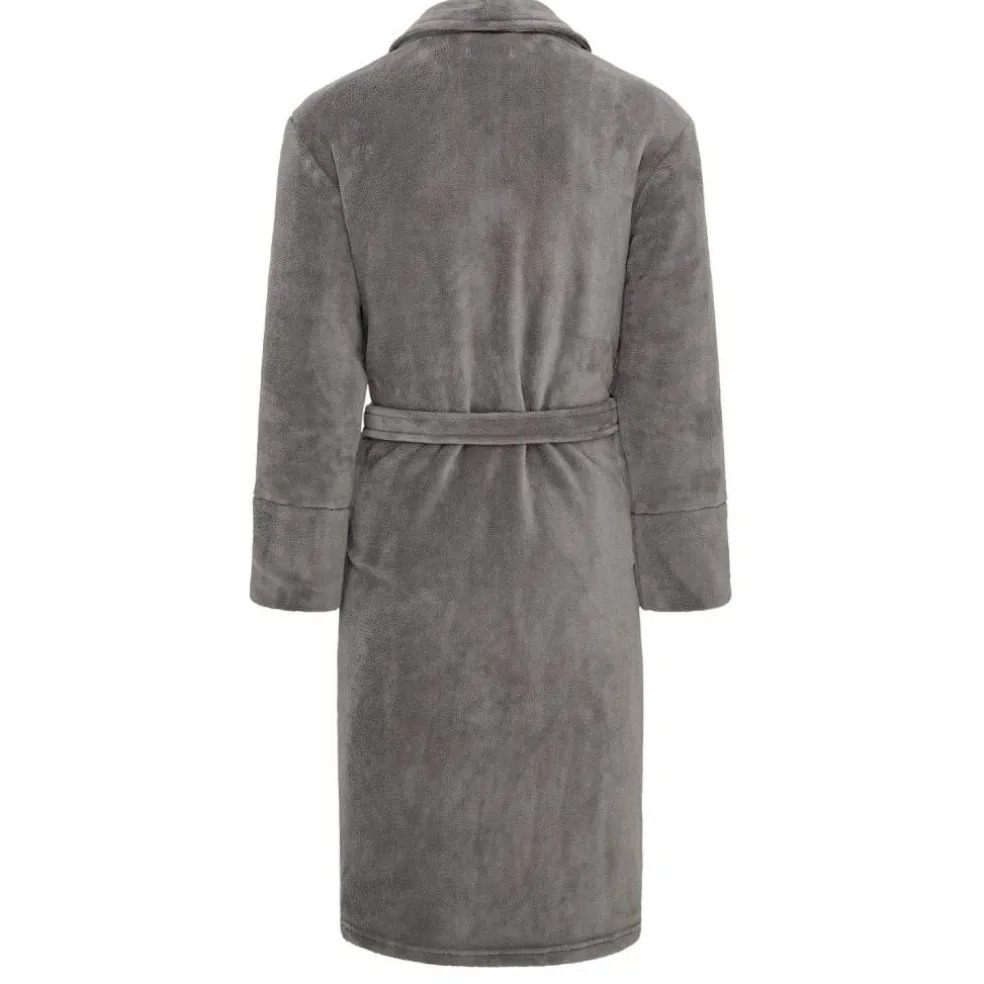 DKNY Mens Fleece Robe Trash Pandas