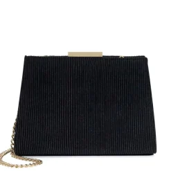 Eclipso Textured Gold Frame Clutch Bag
