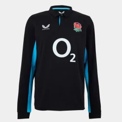 England Rugby Away Long Sleeve Polo Shirt 2025