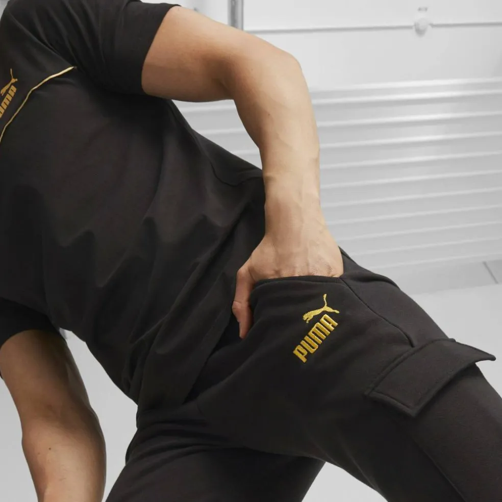 Ess+ Minimal Gold Cargo Pants Joggers Mens