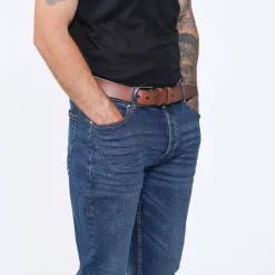 Firetrap Belted Jeans Mens