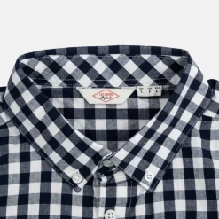 Gingham Check Short Sleeve Shirt Mens