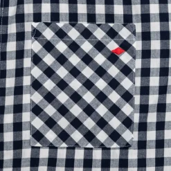 Gingham Check Short Sleeve Shirt Mens