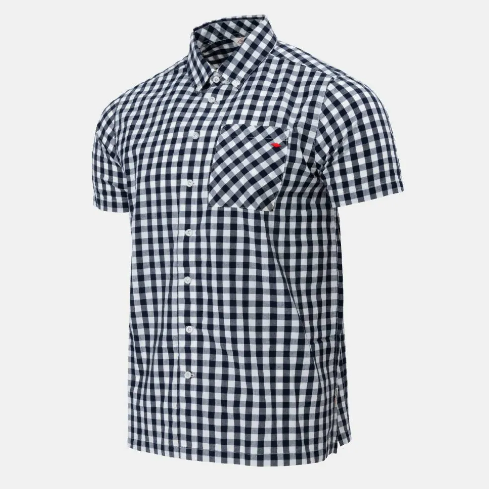 Gingham Check Short Sleeve Shirt Mens