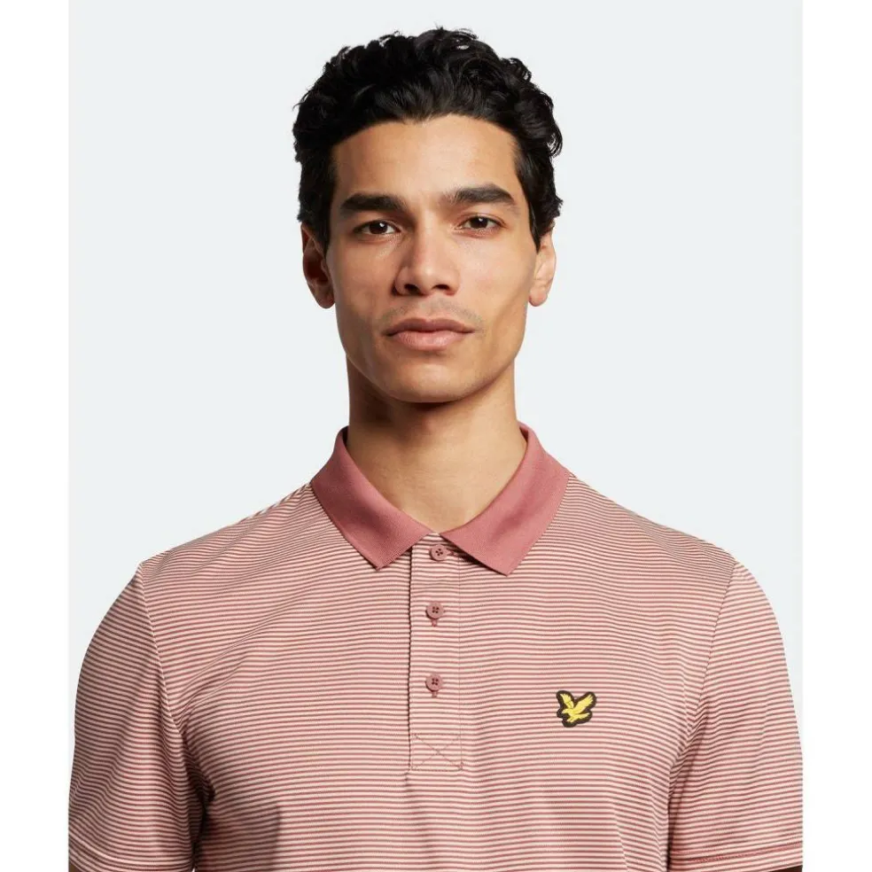 Golf Microstripe Polo Shirt