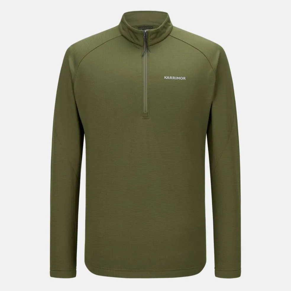 Grid Fleece 1/2 Zip Mens