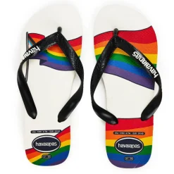 Hav. Top Pride White/Black 43/44 Flip Flops Unisex Adults