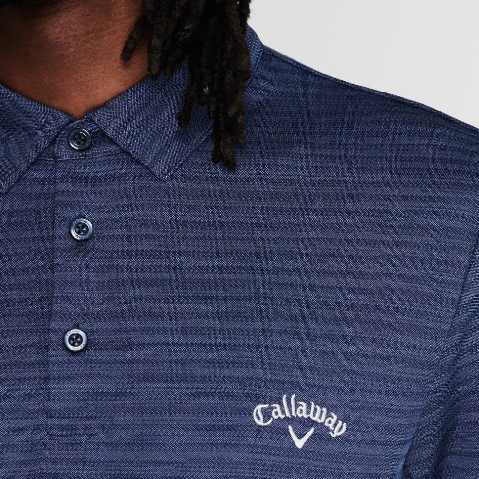 Herringbone Golf Polo Shirt Mens