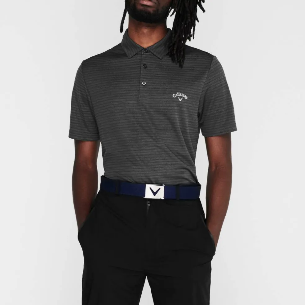 Herringbone Golf Polo Shirt Mens