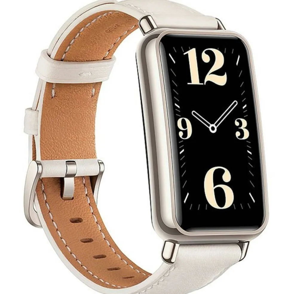 HUAWEI WATCH FIT mini GoldFrosty White Strap
