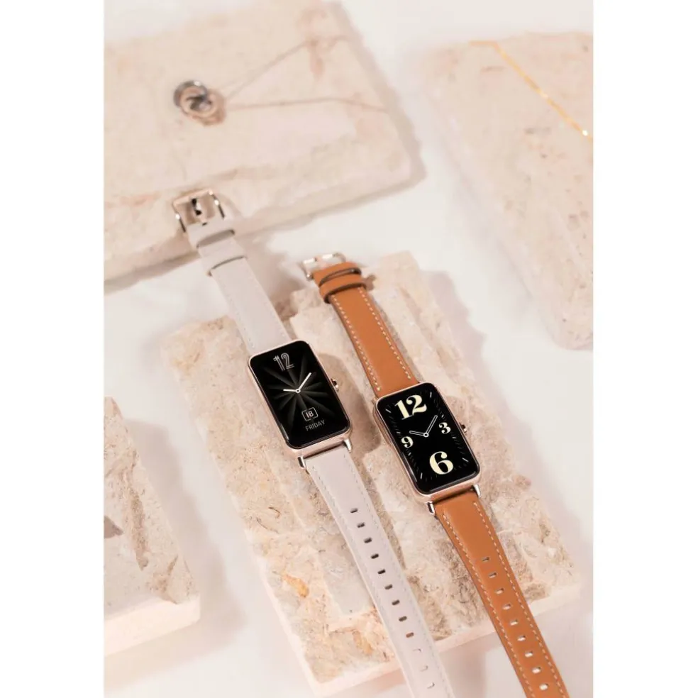 HUAWEI WATCH FIT mini GoldFrosty White Strap