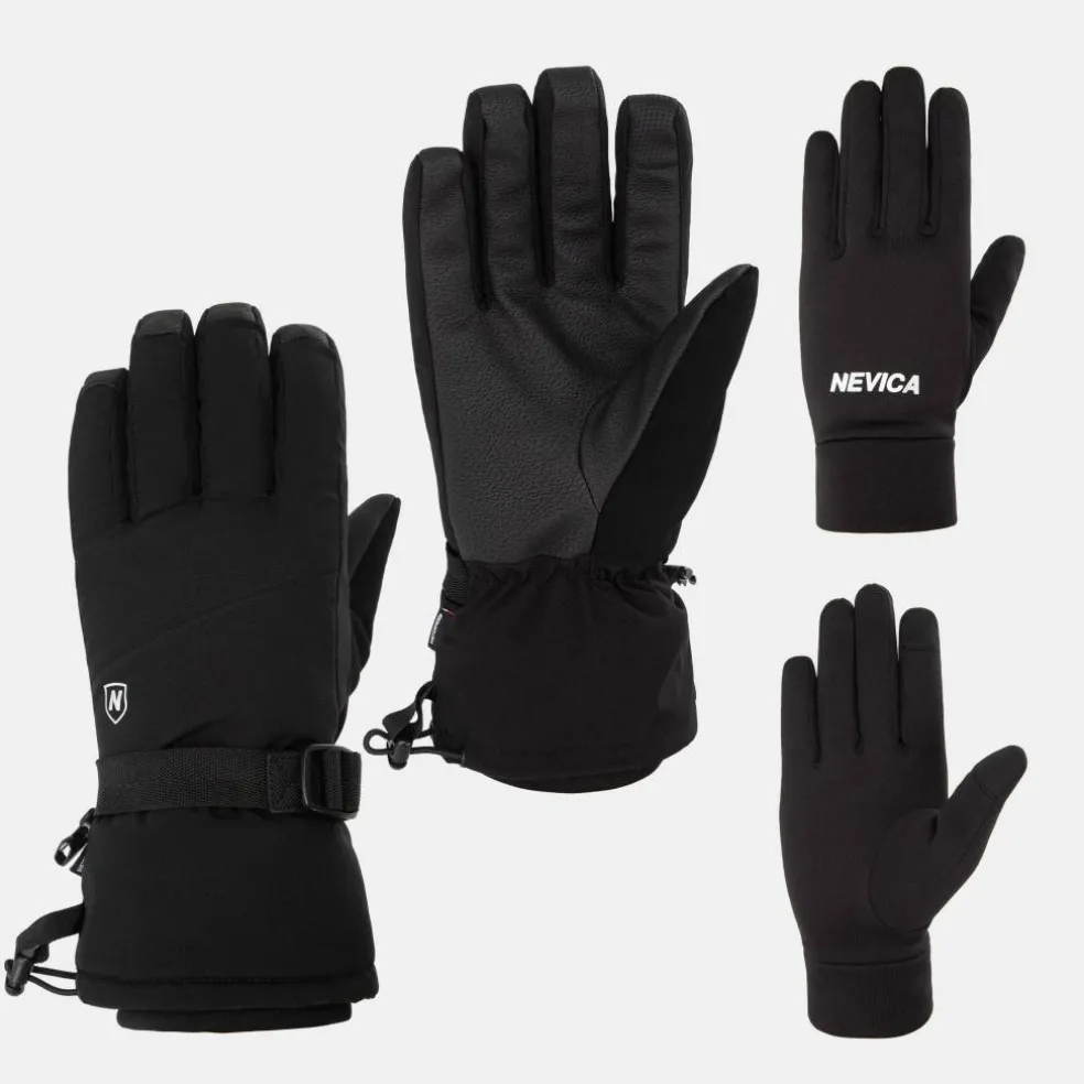 3-in-1 Ski Gloves Womens