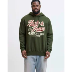 Jack 2 Colour Hoodie Mens Plus Size