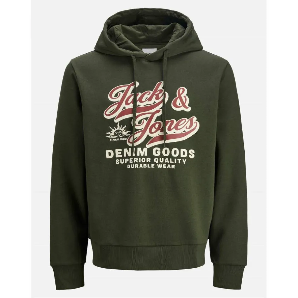 Jack 2 Colour Hoodie Mens Plus Size