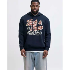 Jack 2 Colour Hoodie Mens Plus Size