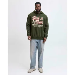 Jack 2 Colour Hoodie Mens Plus Size