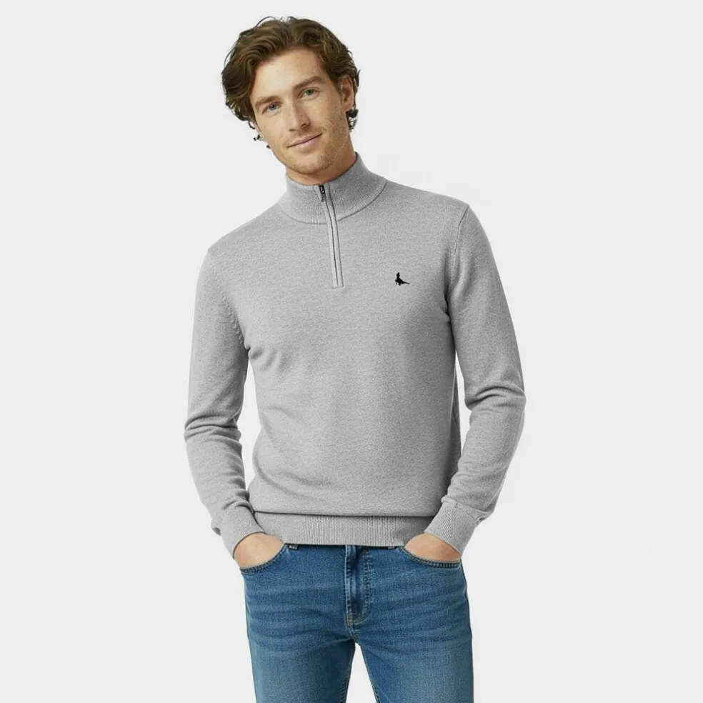 Jack Funnel Neck Half Zip Jumper Men