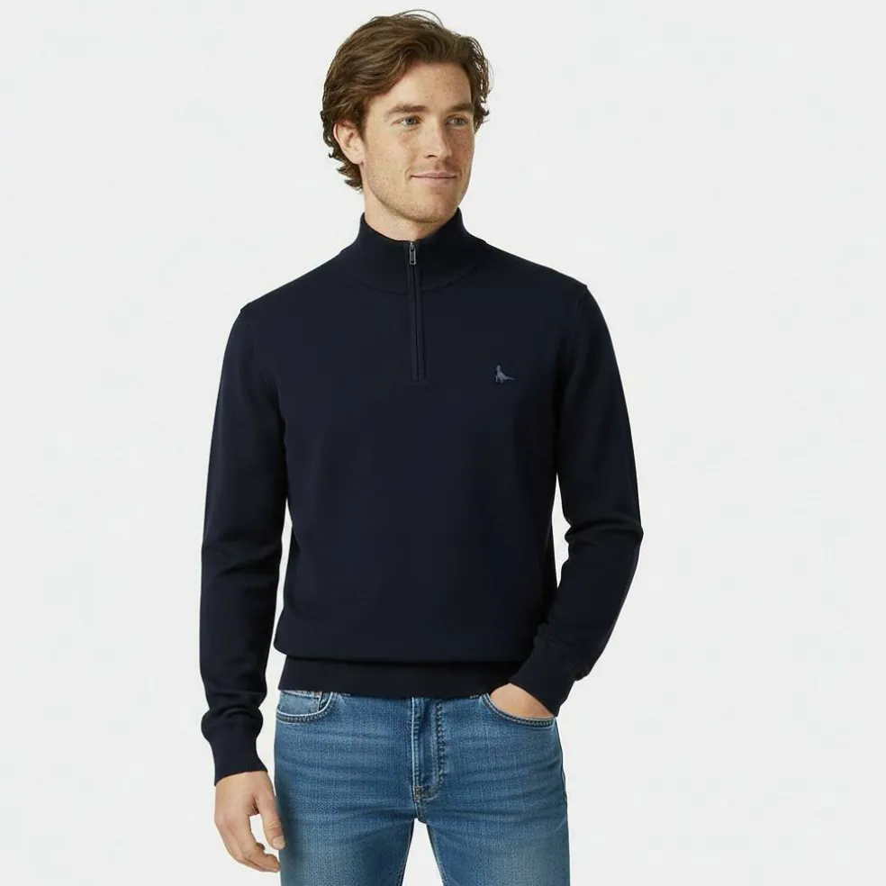 Jack Funnel Neck Half Zip Jumper Men