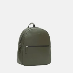 Leather Zip Backpack