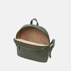 Leather Zip Backpack