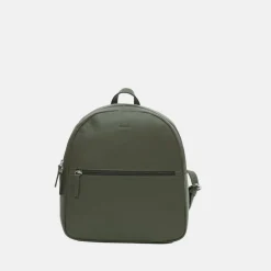 Leather Zip Backpack