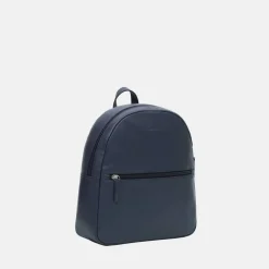 Leather Zip Backpack