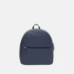 Leather Zip Backpack
