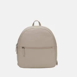 Leather Zip Backpack