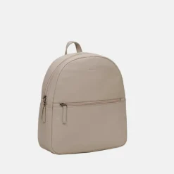 Leather Zip Backpack