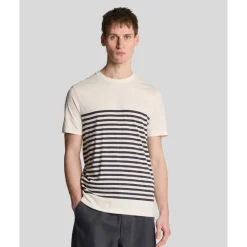 Linen Blend Breton Stripe T-Shirt