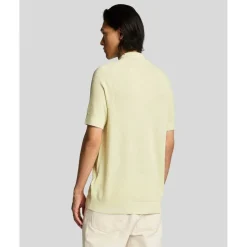 Linen Blend Knitted Polo Shirt