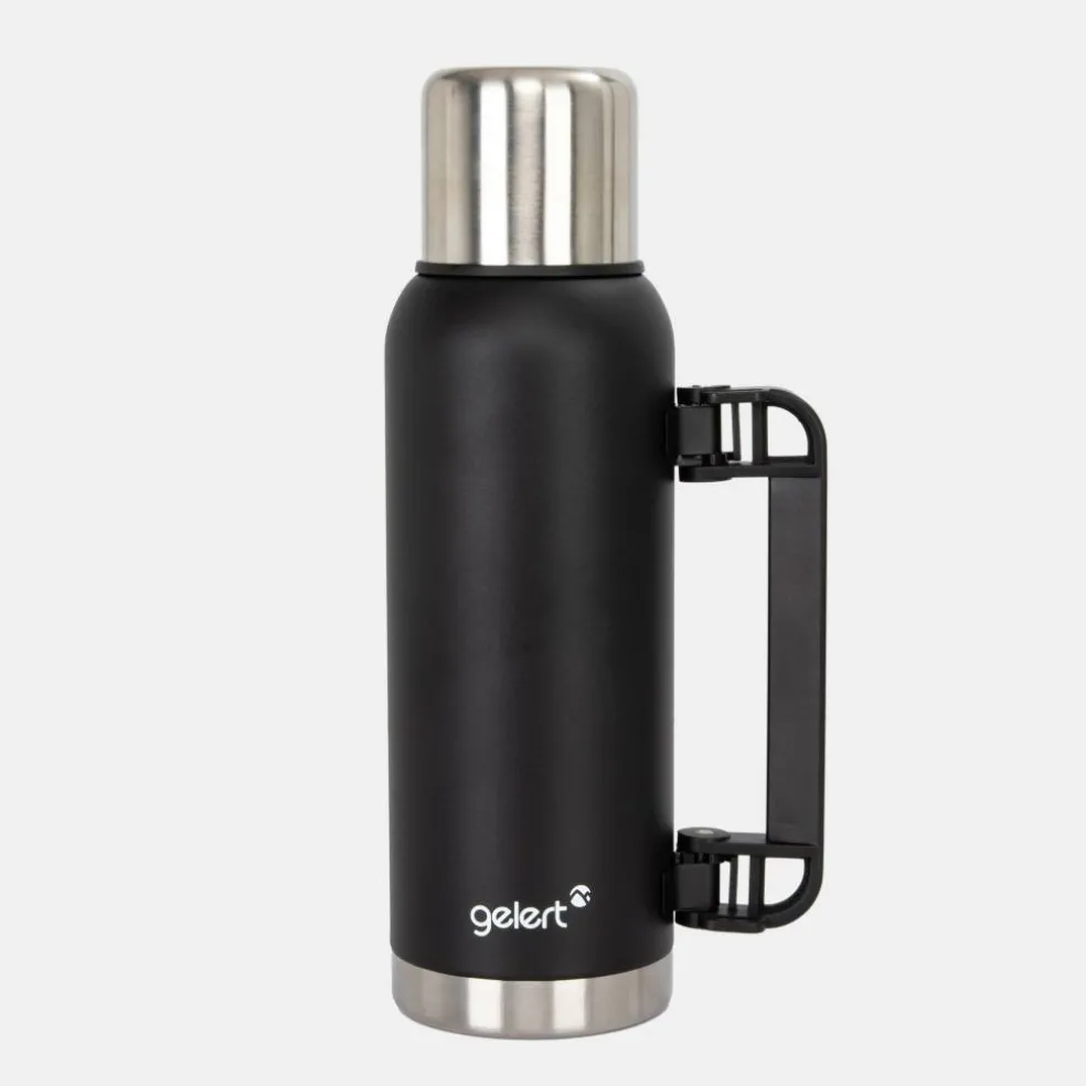 1L Stainless Steel Flask with Handle