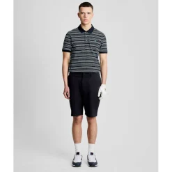 Lyle & Scott Golf Green Eagle Stripe Polo Shirt
