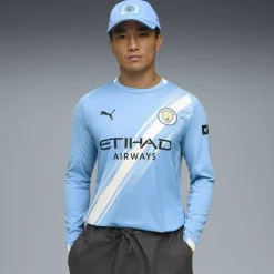 Manchester City Long Sleeve Home Shirt 2025 2026 Adults
