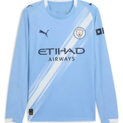 Manchester City Long Sleeve Home Shirt 2025 2026 Adults