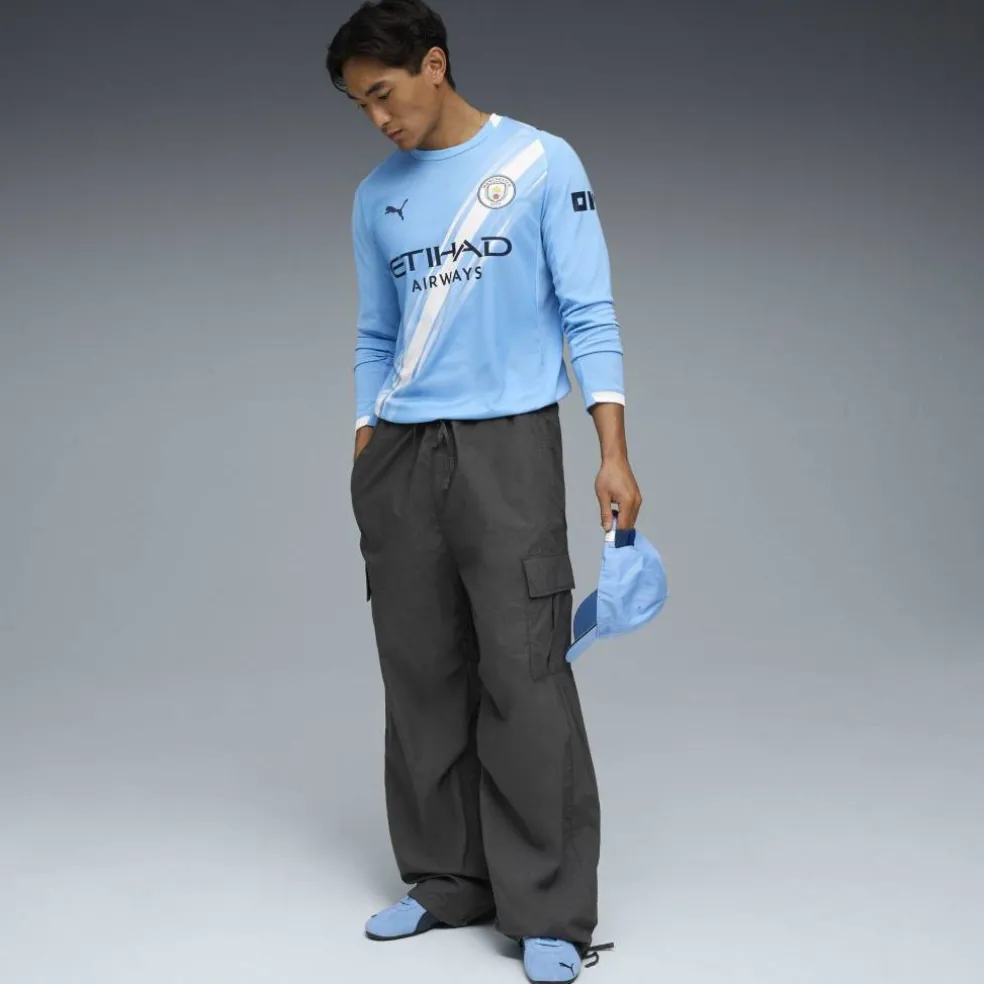 Manchester City Long Sleeve Home Shirt 2025 2026 Adults