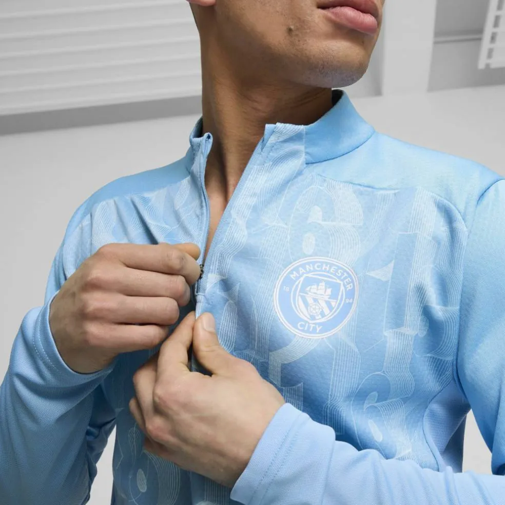 Manchester City Prematch Quarter-Zip Top 2024 2025 Adults