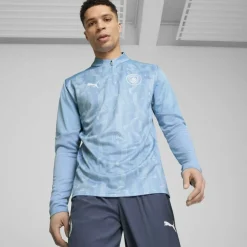 Manchester City Prematch Quarter-Zip Top 2024 2025 Adults